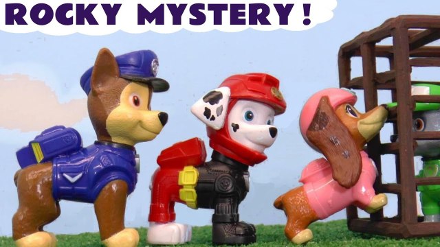 Paw Patrol Liberty Toys in a Moto Pups Rocky Mystery Story  Toy Cartoon for Kids Children