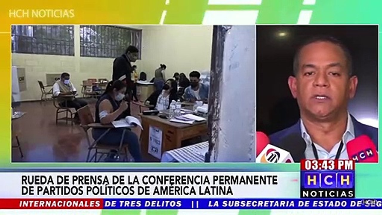 Masiva participación y prudencia de candidatos, destaca informe de la Conferencia Permanente de Partidos Políticos en América Latina y el Caribe