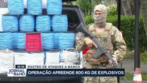 Em uma operação, a Polícia encontrou com bandidos na Bahia quase uma tonelada de explosivos.
