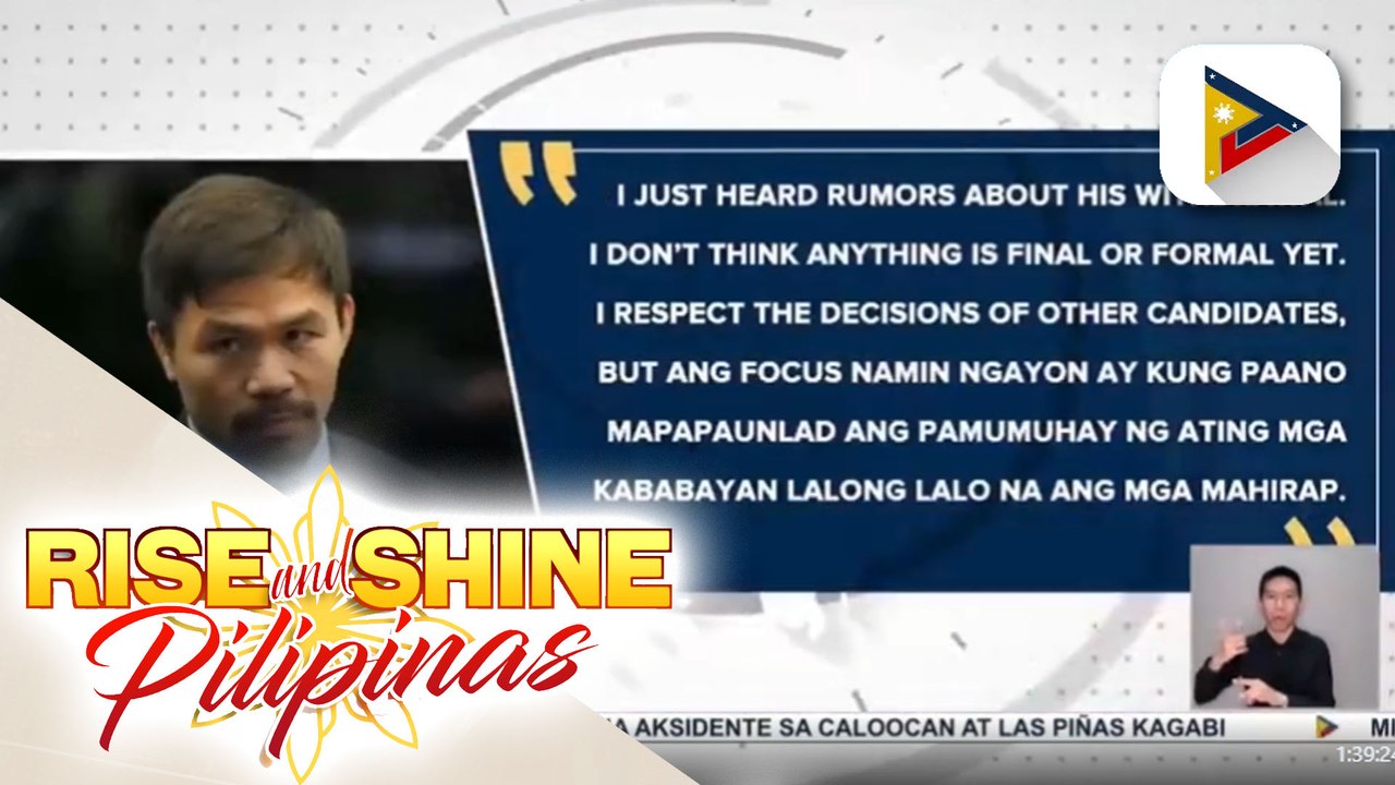 Ilang kandidato sa national positions, nagbigay ng opinyon sa pag-atras ni Sen. Go sa presidential race