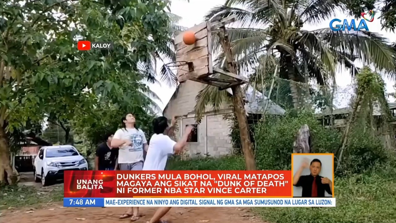 Dunkers mula Bohol, viral matapos magaya ang sikat na "dunk of death" ni former NBA star Vince Carter | UB