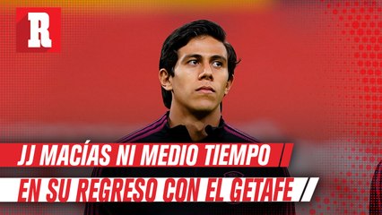 JJ Macías salió lesionado apeas a los 25 minutos de  juego con el Getafe