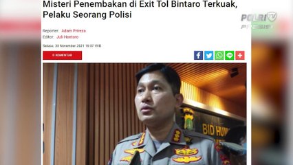 Penembakan Akibatkan Korban Jiwa di Ruas Exit TOL Bintaro