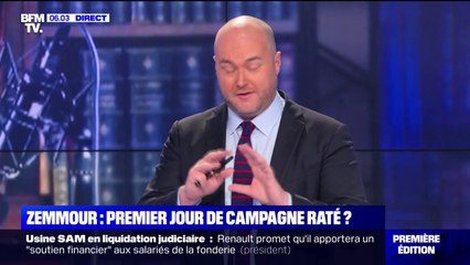 Pour Éric Zemmour, un premier jour de campagne raté ?