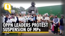 Winter Session | Opposition Leaders Protest Against Suspension of 12 Opposition MPs