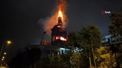 Bursa'da korkutan fabrika yangını!