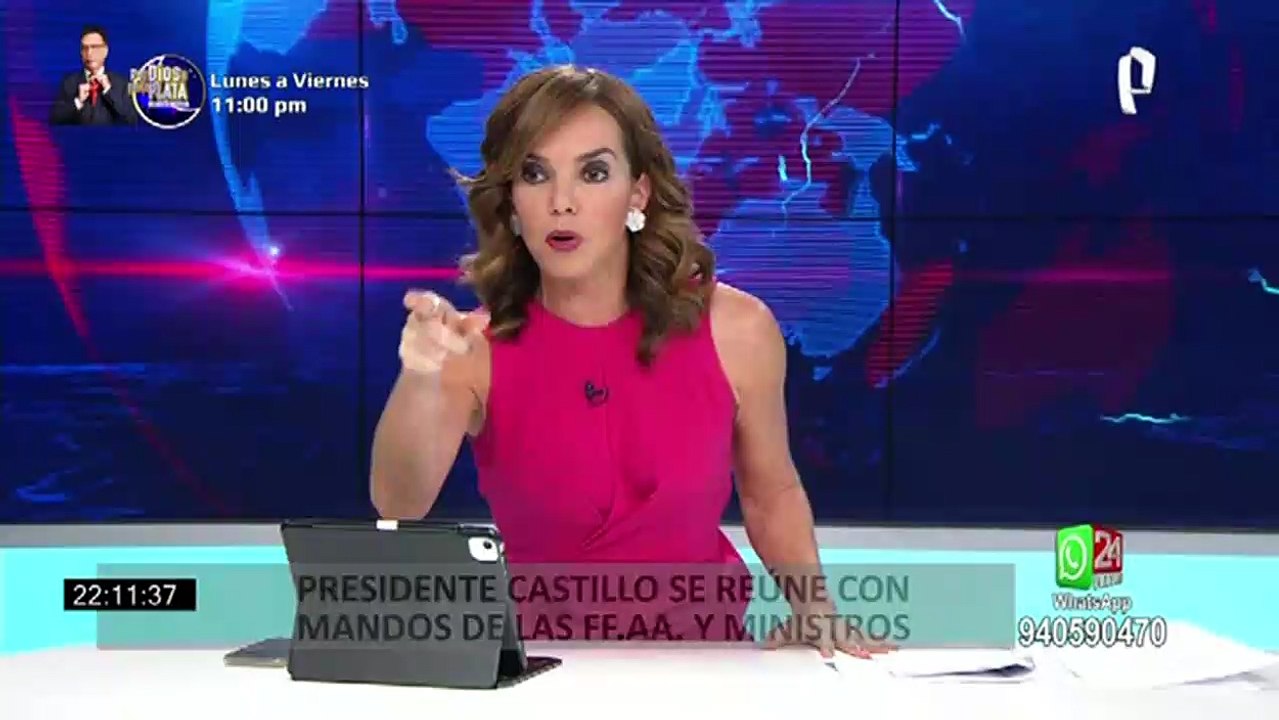 Pedro Castillo se reunió con mandos de las Fuerzas Armadas y ministros