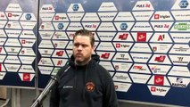 30.Runde: Graz-Headcoach Gustafsson mit Statement nach dem Spiel in Laibach