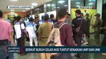Serikat Buruh di Lampung Gelar Aksi Tuntut Kenaikan UMP dan UMK