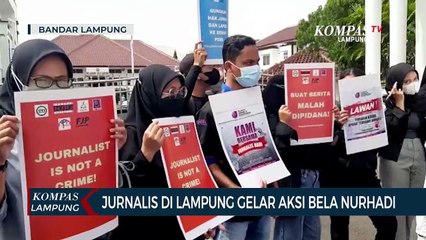 Jurnalis di Lampung Gelar Aksi Bela Nurhadi