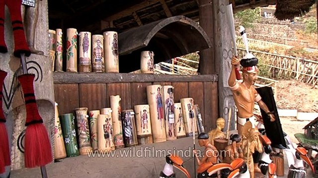 Khiamniungan Naga tribe - bamboo art and handicrafts