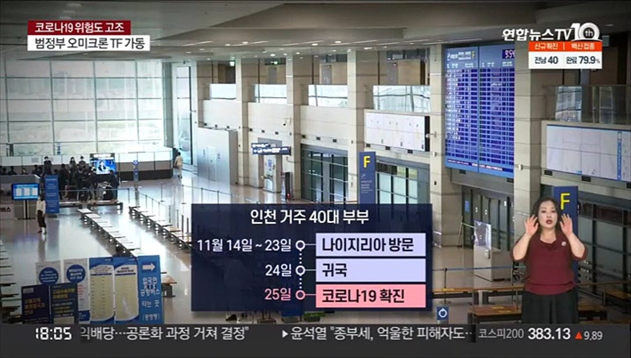 오미크론 첫 의심 사례 발생…나이지리아 방문자 검사