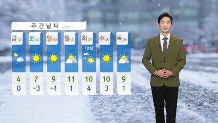 [날씨] 내일도 추위 절정...지방 곳곳 빗방울 / YTN