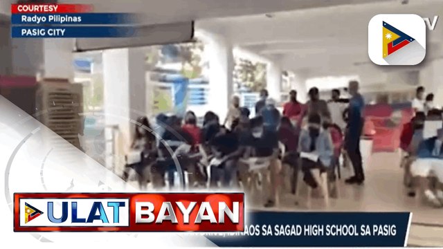 Bayanihan, bakunahan drive, idinaos sa Sagad High School sa Pasig Mga gustong magpabakuna sa Bulacan, dumagsa; Higit 3-K indibidwal sa Surigao Del Sur, tumanggap ng bakuna; 31,371 indibidwal, nabakunahan sa Bacolod City; Mga LGU, pinasalamatan dahil
