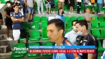 Hinchas de Blooming fueron gasificados luego de causar desmanes al termino del partido