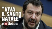 Salvini contro L'Ue difende la fede cristiana e il Natale: 