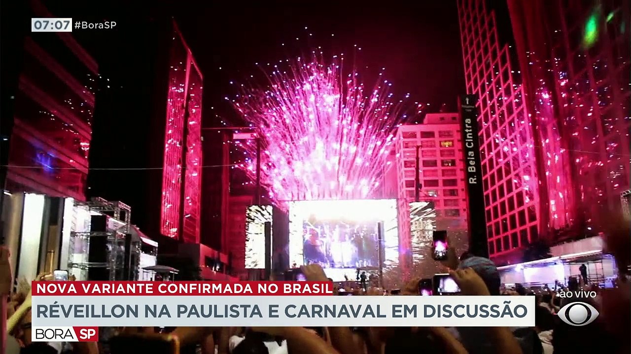 Com a chegada da variante Ômicron ao Brasil, as festas de réveillon em São Paulo estão em cheque. Na capital, por enquanto, a festa da virada na avenida paulista está mantida.