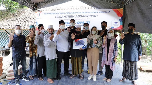 MEDCOM.ID Berikan Donasi Pembangungan Mushola untuk Pondok Pesantren Assafriiyah Desa Cisoka