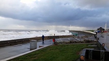 More windy weather at Seaburn on Wednesday, December 1