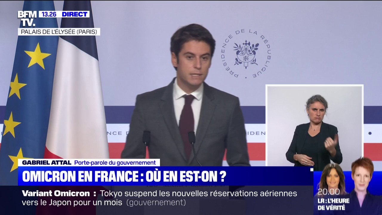 Gabriel Attal: les voyageurs hors UE devront faire "un test négatif obligatoire de moins de 48h pour se rendre en France"