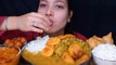 Asmr Eating  Dal Chawal, Matar Paneer, Aloo Samosa, Cabbage Fry, Aloo Pakoda  Huge Indian Food Feast Asmr  | Foodie JD
