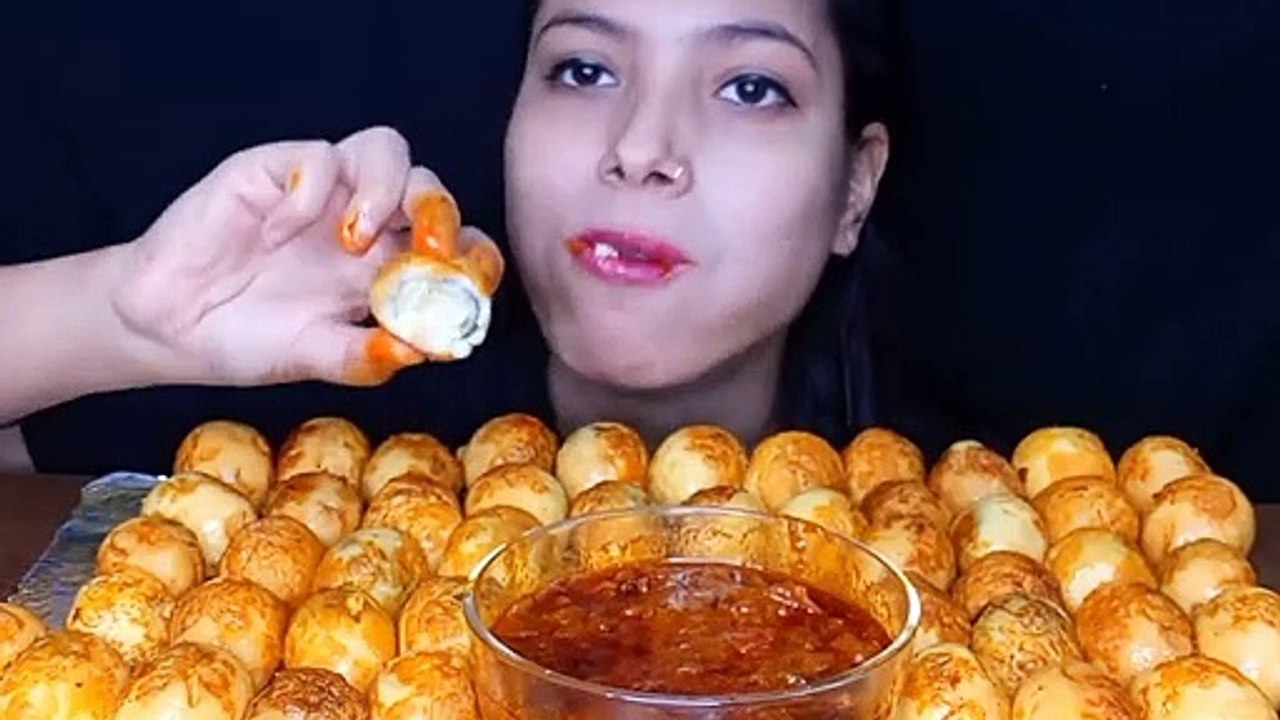 Asmr Eating Spicy Fried Egg Curry Challenge Egg Eating Challenge