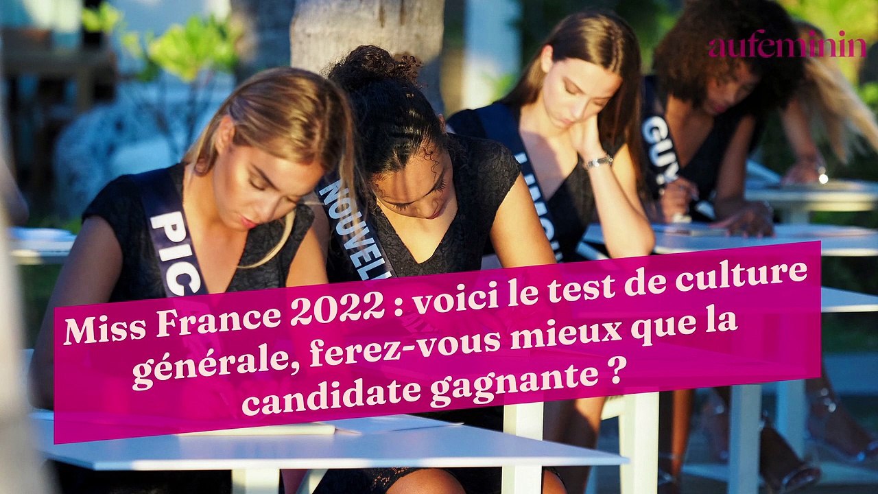 Miss France 2022 : voici le test de culture générale, ferez-vous mieux que la candidate gagnante ?