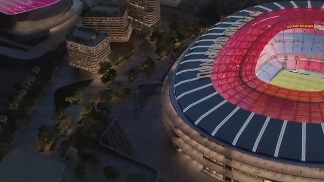 El Barça presenta el proyecto de Espai Barça para el que tendrán que pedir un crédito de 1.500 millones de euros