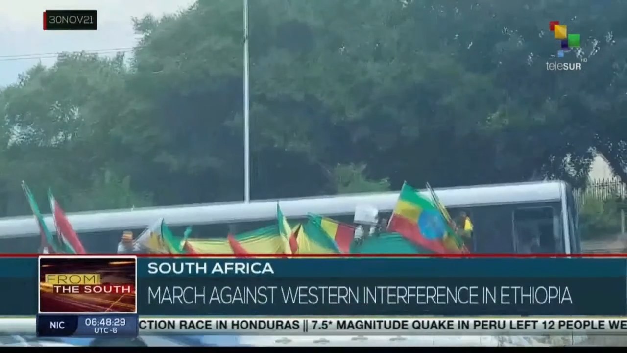 Ethiopians march against foreign interference