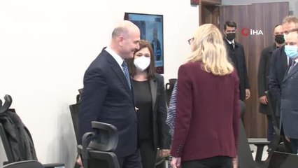 İçişleri Bakanı Soylu GAMER'de Avrupa Konseyi Raportörleri'ni kabul etti