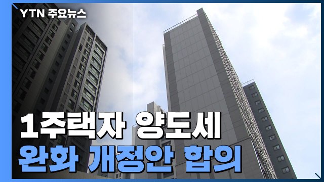 1주택자 양도세 기준 완화 개정안 합의... 집값 영향 제한적 / YTN