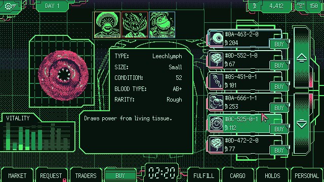 Space Warlord Organ Trading Simulator - Tráiler del Anuncio