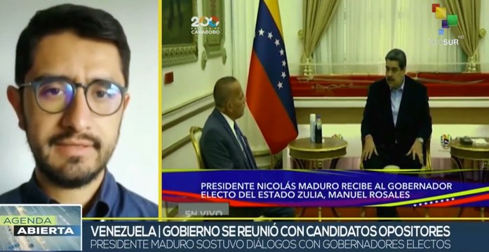 Gobierno de Venezuela se reúne con gobernadores electos de la oposición