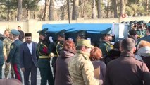 Azerbaycan'da helikopter kazasında şehit olan askerler defnedildi