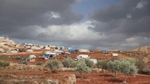 Suriye'nin kuzeyindeki sığınmacı kampları fırtınada zarar gördü