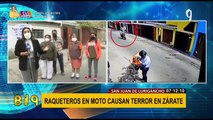 SJL: Raqueteros en motos siembran terror en calles de Zárate