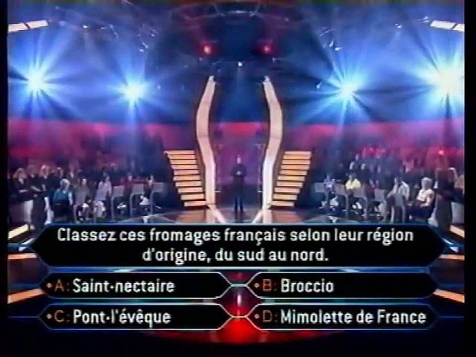 Qui veut gagner des Millions - 26_08_2004 - Marie (gagnante du million) -  Vidéo Dailymotion