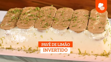 Pavê invertido de limão