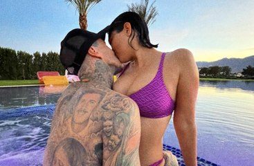 Kourtney Kardashian Packed on the PDA With Travis Barker In a Tiny Bikini