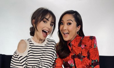 Lily Collins Paired Her Brand-New Bangs With a Very Emily In Paris Top