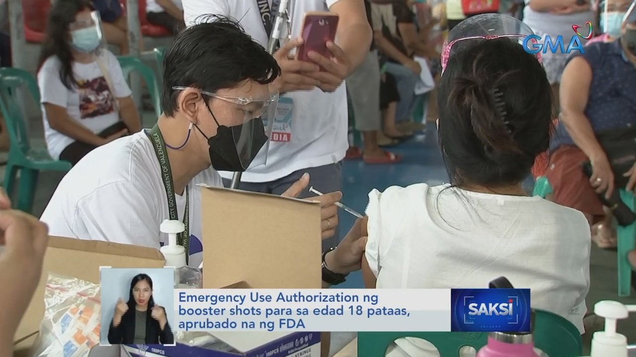 Emergency Use Authorization ng booster shots para sa edad 18 pataas, aprubado na ng FDA | Saksi