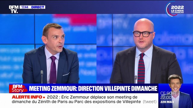 L'ancien ministre de la Défense de Jacques Chirac, Charles Millon, était présent au comité politique d'Éric Zemmour, confirme Benjamin Cauchy
