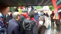 Cllr Terry Fox outside the Sheffield City Council meeting today. Video credit: Sheffield Solidarity Group