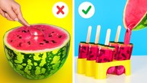 WATERMELON SLIME CHALLENGE Amazing Watermelon Life Hacks! Party Tricks! Desserts by 123 GO! SCHOOL