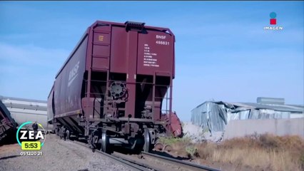 Se descarrila tren de 14 vagones en Zacatecas