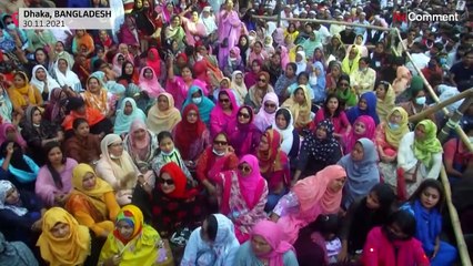 شاهد: احتجاجات للمطالبة بالسماح لرئيسة الوزراء البنغالية السابقة بالعلاج خارج البلاد