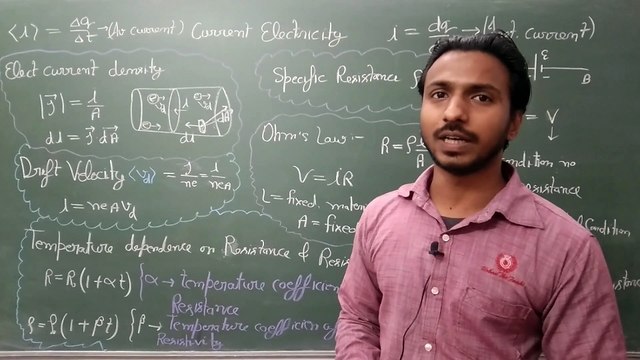 Electric Current Lec-1, Current, Drift velocity, Resistivity, Ohm's Law, NEET/IIT-JEE/11th/12th (AK Sir)