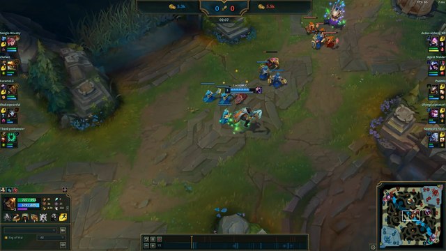 Interacción de Akshan y la ultimate de Skarner (League of Legends)