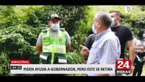 Amazonas: gobernador dio portazo a ciudadano que le pidió ayuda por desbordes