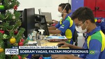 Onde tem emprego? O Jornal da Band mostra pra você. Existe um setor cheio de vagas e com pouca mão de obra especializada: o da Tecnologia da Informação.